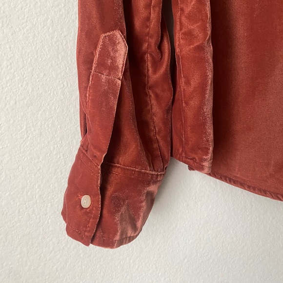 Thread and Supply velvet button down long sleeves. - Picture 5 of 6